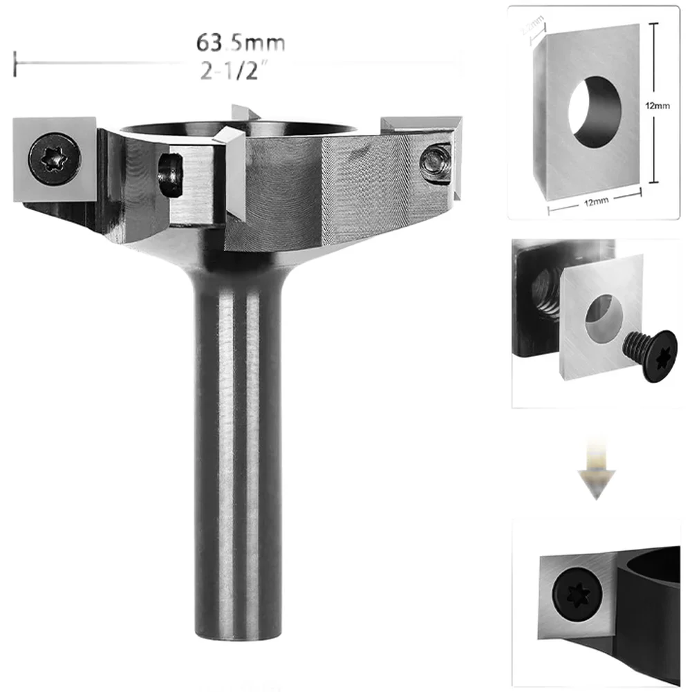4 Flute T Type Router Bit Milling Cutter For Wood CNC Milling Machine Smooth Cutting Straight Handle Welding Edge Type Cutter