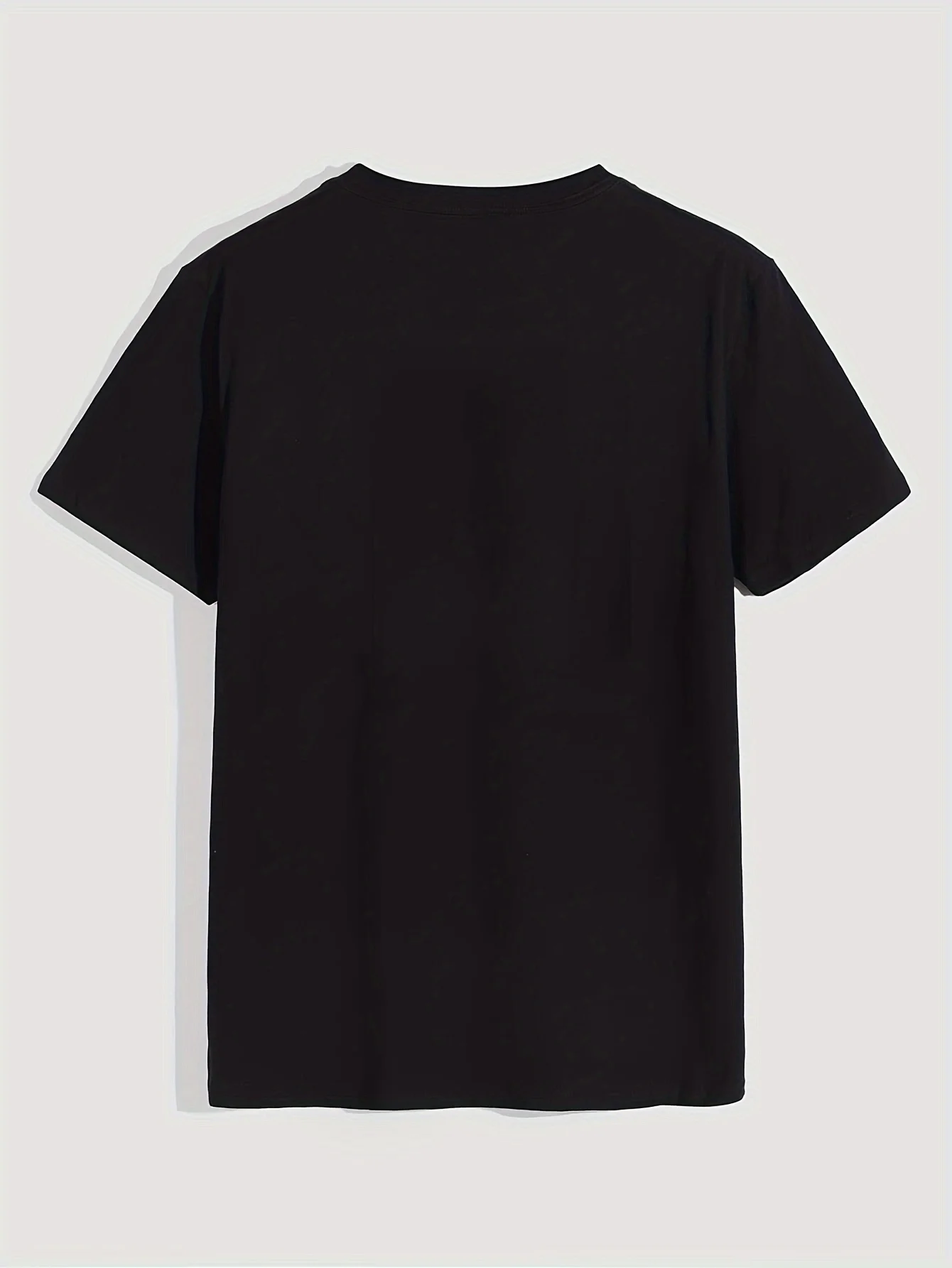 Grateful Letter Print T-shirts à manches courtes et col rond pour hommes, hauts décontractés confortables et respirants légèrement extensibles
