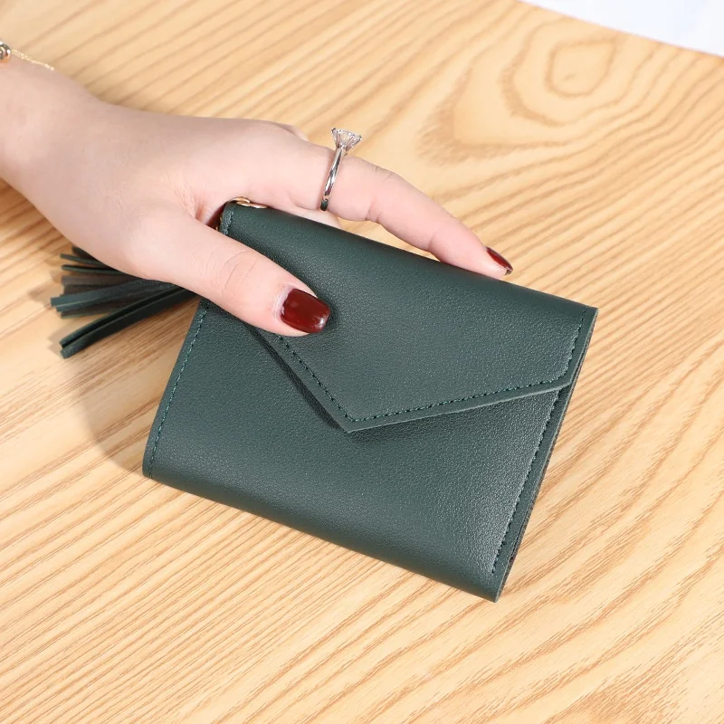 Small Women's Wallet Short Clip Business Card Holder Bag