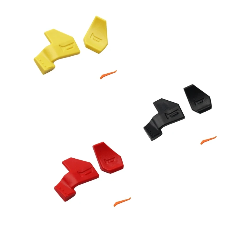 Motorcycle Horn Button Extender Set with Long and Short Button Covers for Left Handlebar Control and Thumb Access X37F