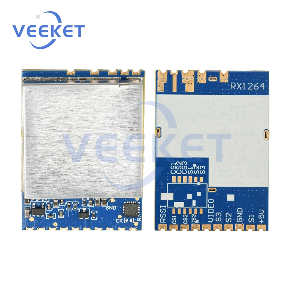 

DC5V 1.2G 1.3G RX1264 Video Receiving Module Wireless FPV Mapping Module Audio/Video Transmission Receiver Module