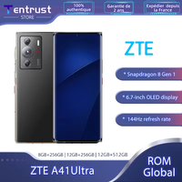 Global ROM ZTE A41 Ultra 5G Smartphone Snapdragon 8 Gen 1 6.7'' 144Hz OLED Display 64MP Main Camera 5000mAh Battery 66W Charging