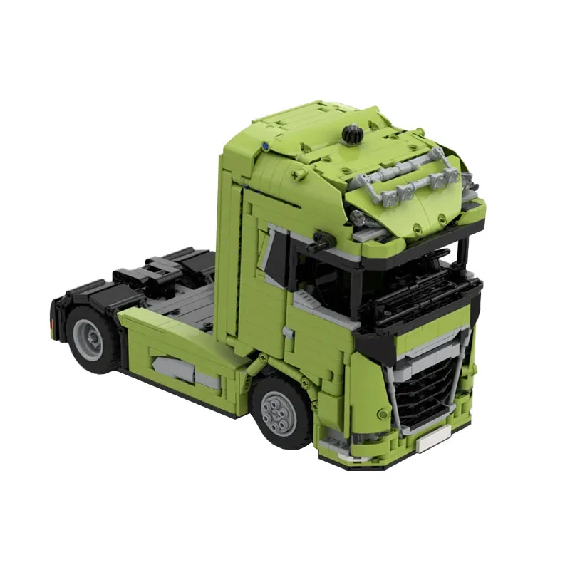 MOC-184207 blocco di costruzione della testa del camion 4x2 compatibile con il camion classico 1288 pezzi regalo di natale di compleanno del