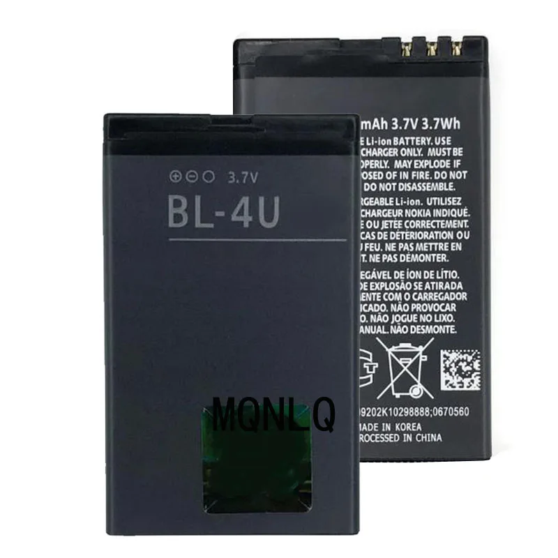 BL-4U BL4U Battery For Nokia 206 515 5250 5330 XpressMusic 5730 C5-03 E66 Asha 300 500 8800 phone Battery