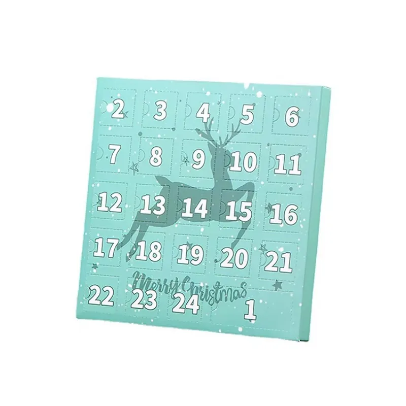 Customization.Customization.Retail Logo Printed Christmas Custom Chocolate Gift Box Advent Calendar