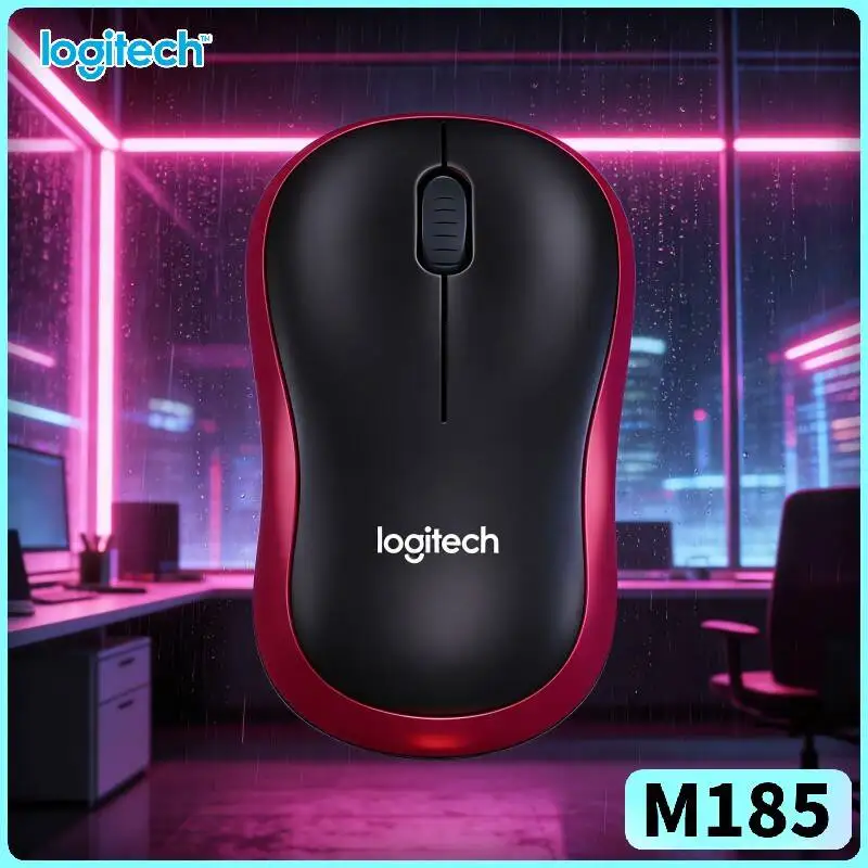 Logitech M185 Wireless Mouse compact portable unit great for home office notebook desktop daily computing scenarios