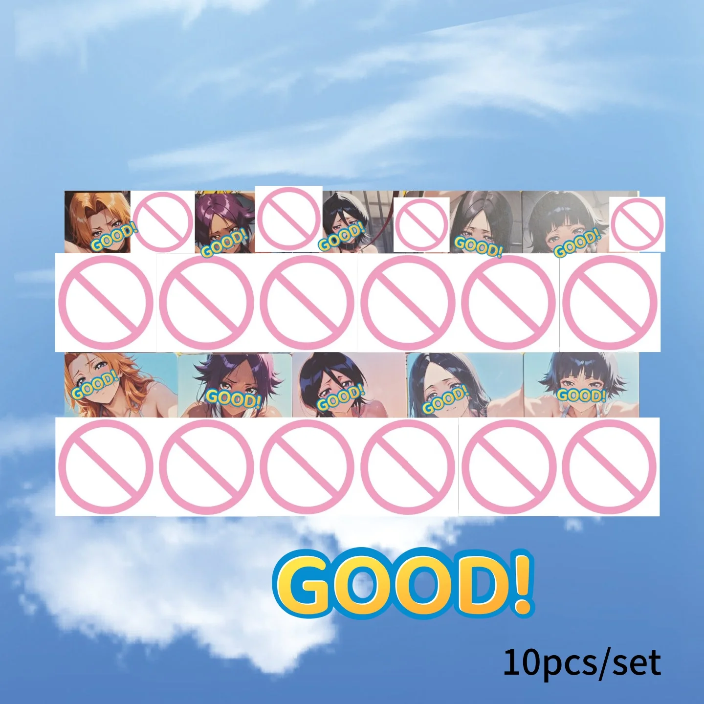 10pcs/set Diy ACG Bleach Cheongsam Girl Rangiku Matsumoto Folding Flash Card Yoruichi Shihouin Rukia Kuchiki Anime Beauty Card