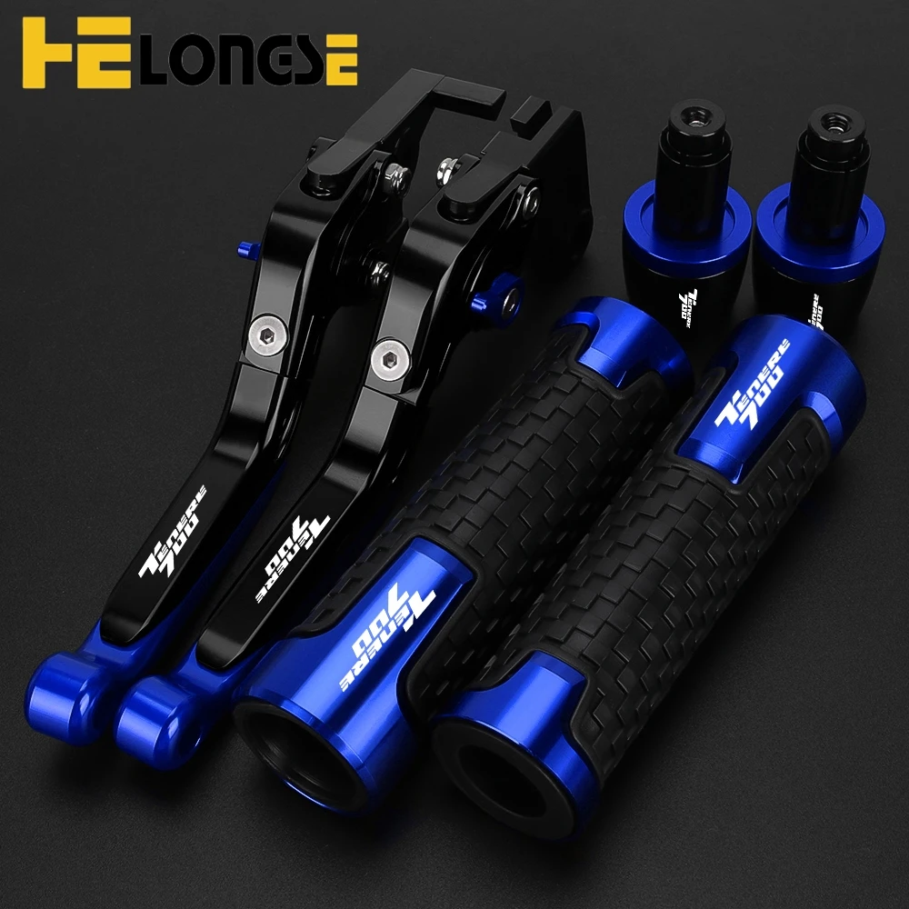 

TENERE700 Motorcycle Adjustable Brake Clutch Levers Handlebar Hand Grips Ends For YAMAHA TENERE 700 2019-2023 2022 2021 2020