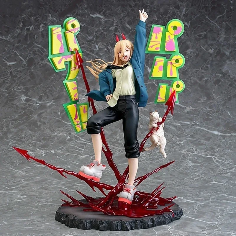 In Stock Genuine Original Phat! Power Chainsaw Man Action Anime Figure PVC 31CM Collectible Model Dolls Statuette Ornament Gifts