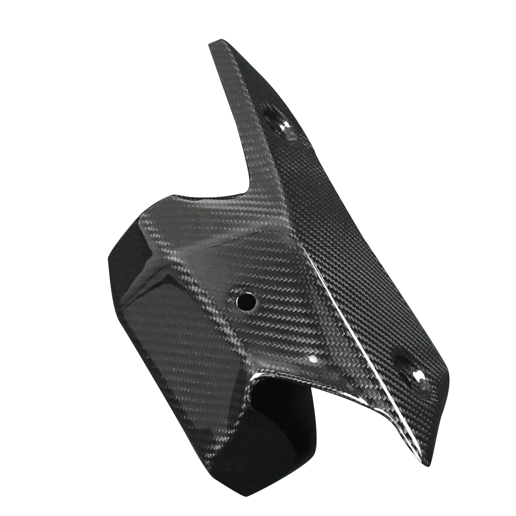 For Kawasaki ZX-6R ZX6R 2019-2024 Carbon Fiber Exhaust Cover Heat Shield Guard Protector Motorcycle Exhaust Trim Fairng Kits