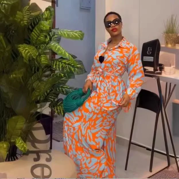 

Новинка: Модный мусульманский комплект для женщин — двухкомпонентный набор с индивидуальным принтом, цветочный кимоно-топ и длинные хлопковые брюки.