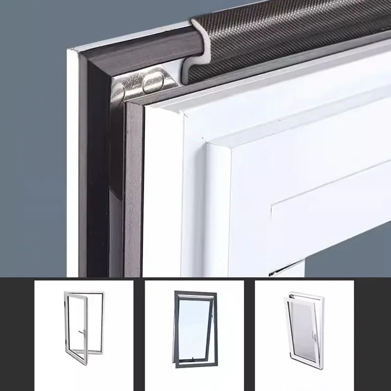 Plastic Stalen Openslaande Ramen Afdichting Strip Geluiddichte Schuimafdichting S Type Weer Stripping Draft Stopper Deur Afdichting Gap Filler