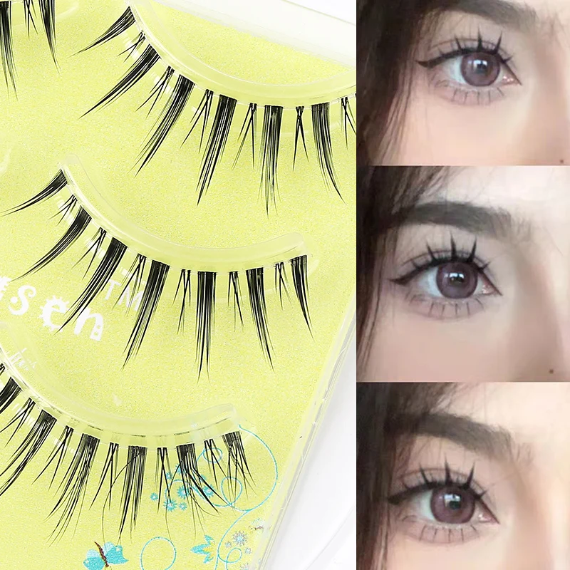 DINGSEN 5 Paar Neue Manga-Wimpern Kosmetik Individuelle Natürliche Wimpern Cosplay Wimpernbüschel Make-up Koreanische Künstliche Wimpern – Detail 2