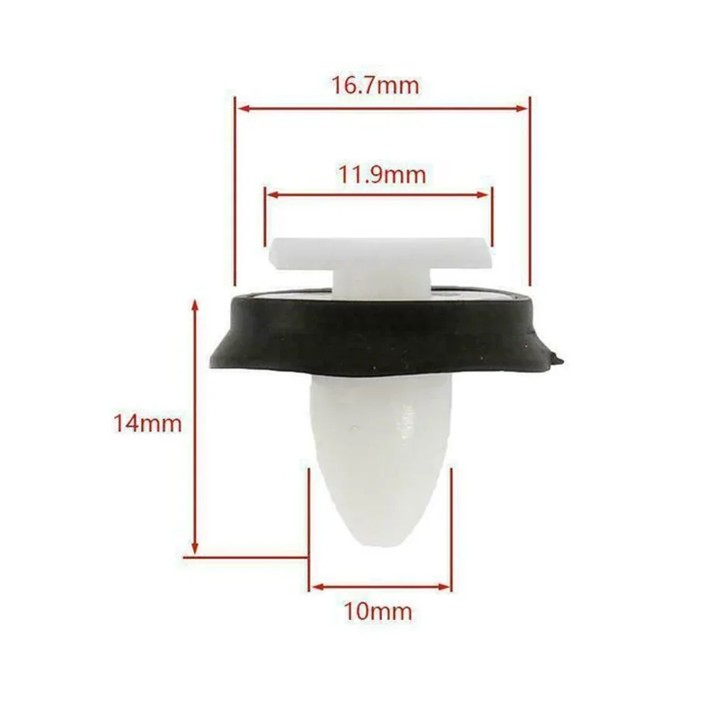 20Pcs Car Door Trim Panel Clips For Fiat For Ducato 71728806 8565.43 856543 White Nylon Clips Auto Fastener Clips