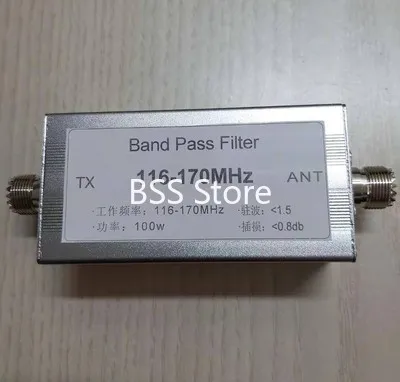 

Band Pass Filter M Female BPF 116-170MHz Anti-interference High Selectivity Increase Communication Quality Module Sensor