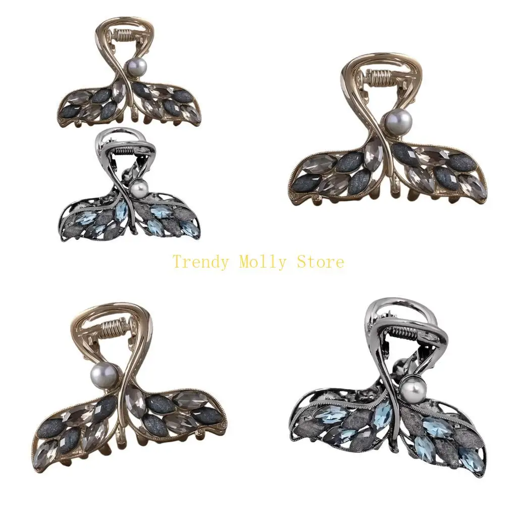 

N5KB заколка для волос с французским кристаллом и рыбьим хвостом, надежная заколка для волос, зажим для сильной фиксации, для и