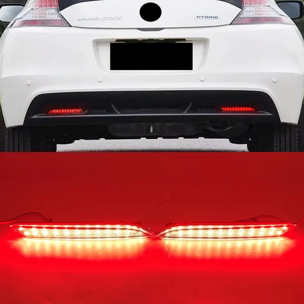 

2Pcs Rear Bumper Reflector LED Brake Stop Light For Honda JAZZ Fit 10-13 CRZ/Insight hybrid 10-12 CRV 2012 For Acura TSX 11-12