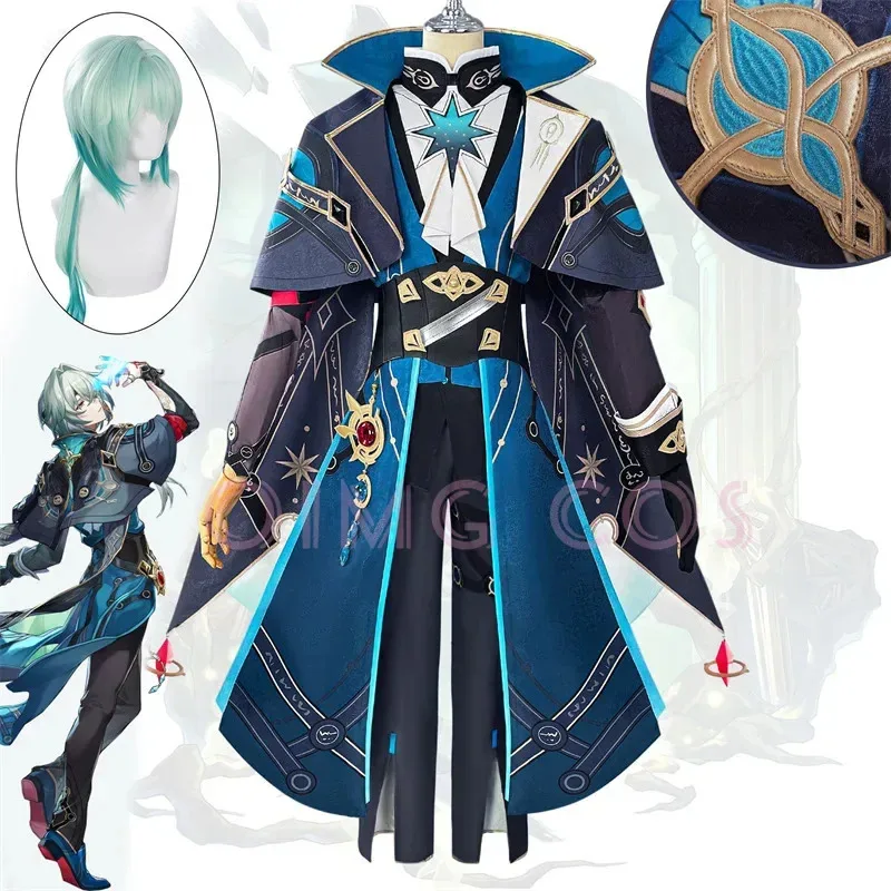 

Anaxagoras Cosplay Costume Honkai Star Rail Anime Carnival Uniform Wig Halloween Costumes Men Game Character Outfits