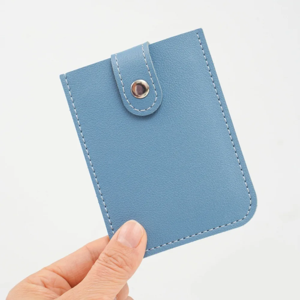 Slim Laminated Concealed Mini Card Wallet Pull-out Type 5 Card Pockets Business Card Case PU Leather PU Leather Purses Men