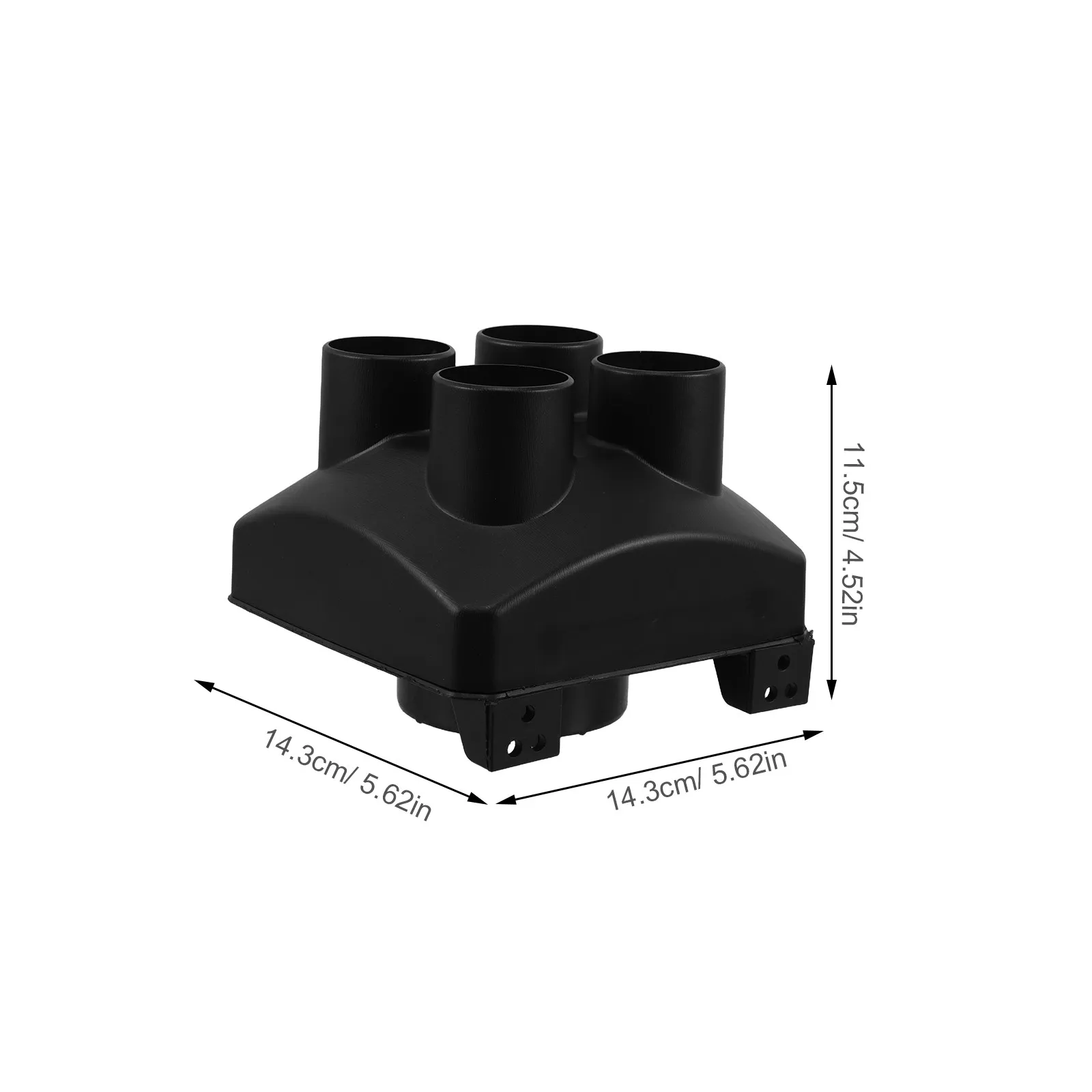 Car Heater Duct Vent Outlet 1 Hole 75Mm Converts to 4 Holes 42Mm Even Heat Distribution for Vehicle Interior Comfort All Season