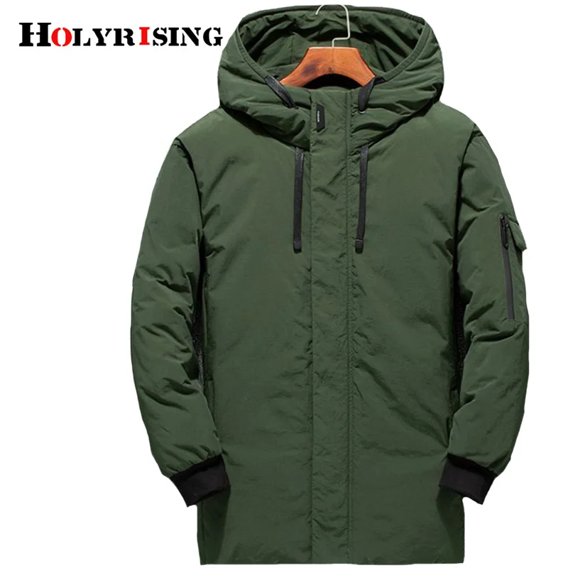 Holyrising Men Down Jackets Casual Short Hombre Ropa De Warm Jacket Hooded Windproof Clothing Winter Top 18922-5