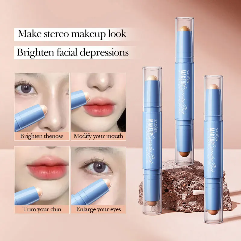 Makeup Concealer Stick SADOER Concealer Concrete Isolation BB Cream