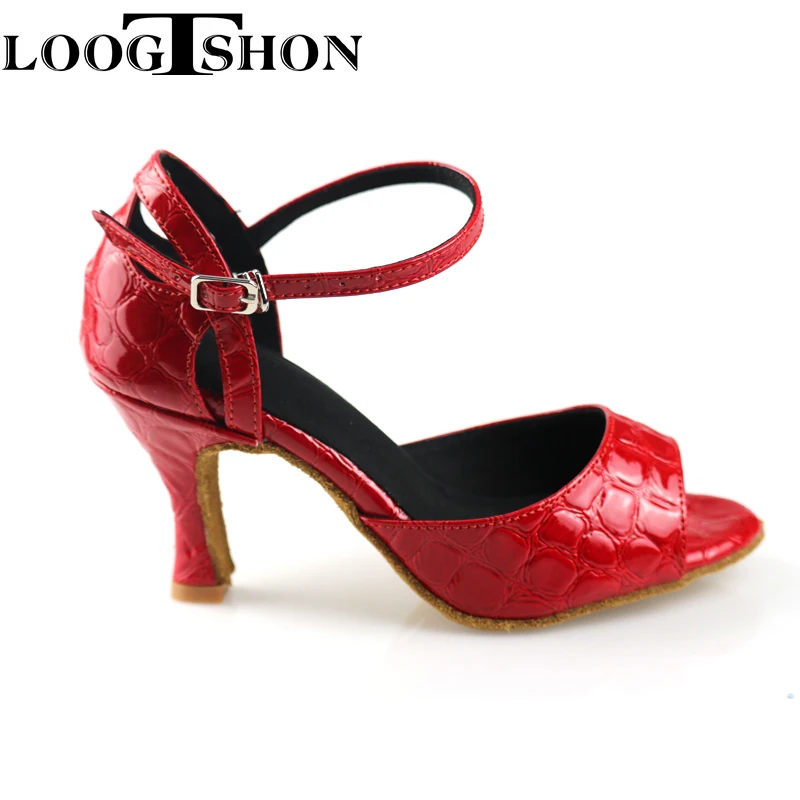 Loogtshon latin dance shoes woman  Dance Shoes For Girls Ballroom Latin Dance Shoes Woman With Rhinestones Salsa Tango Shoes