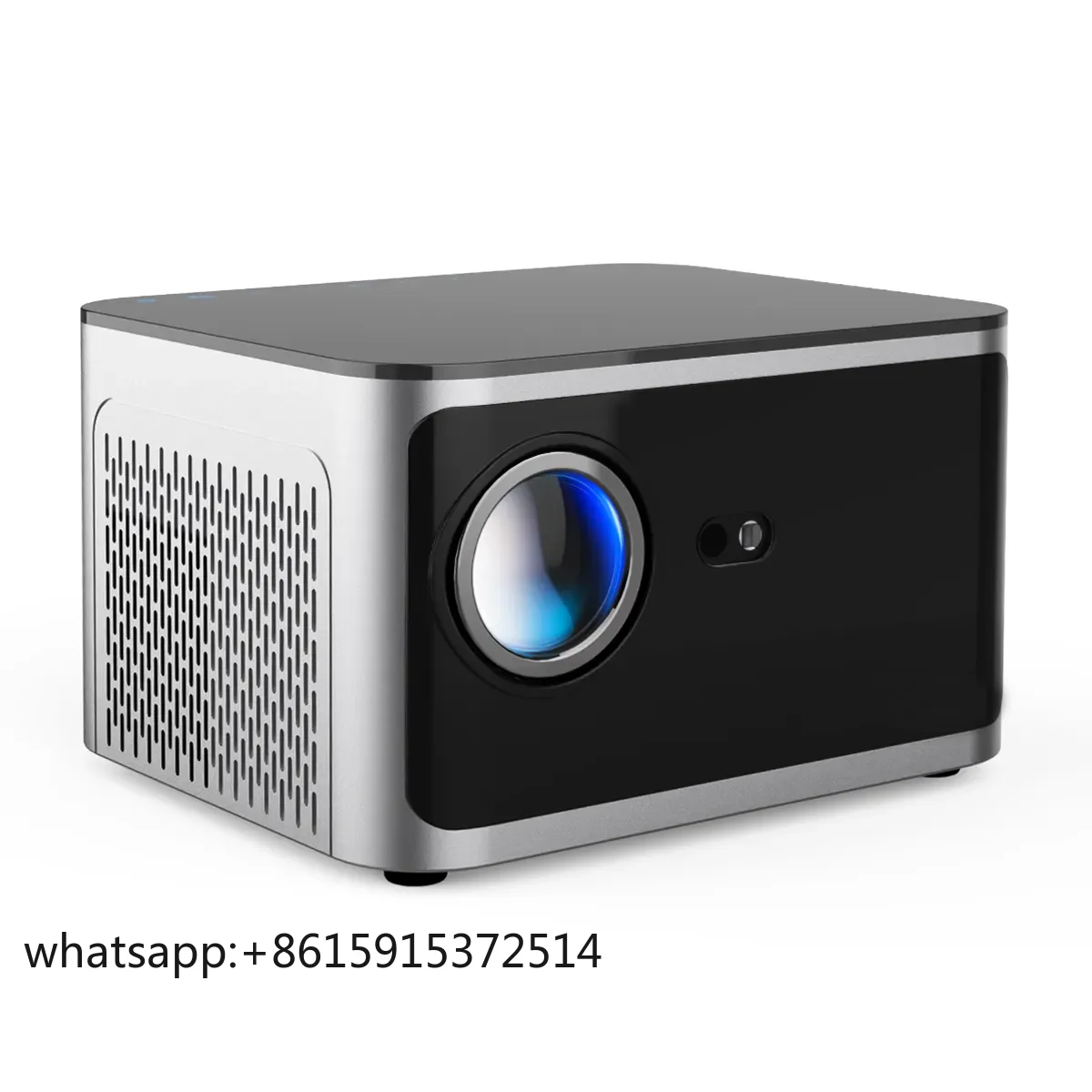 Projetor TLCRETE HY350 1080P HD 4K Max, lâmpada LED de 550 Ansi Lumens Projetor inteligente Android com projetor de foco elétrico 3D IMAX