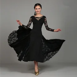Lace New Professional Modern Dance Dress Standard Ballroom Women Adult Sex Skirts Prom Costume Ladies Female Clothes Waltz Tango