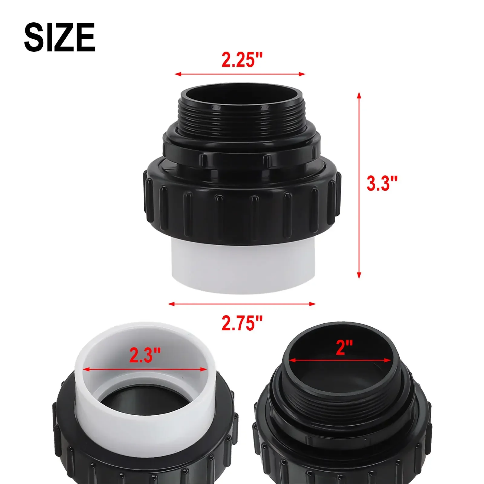 2PCS Adapter Unions…
