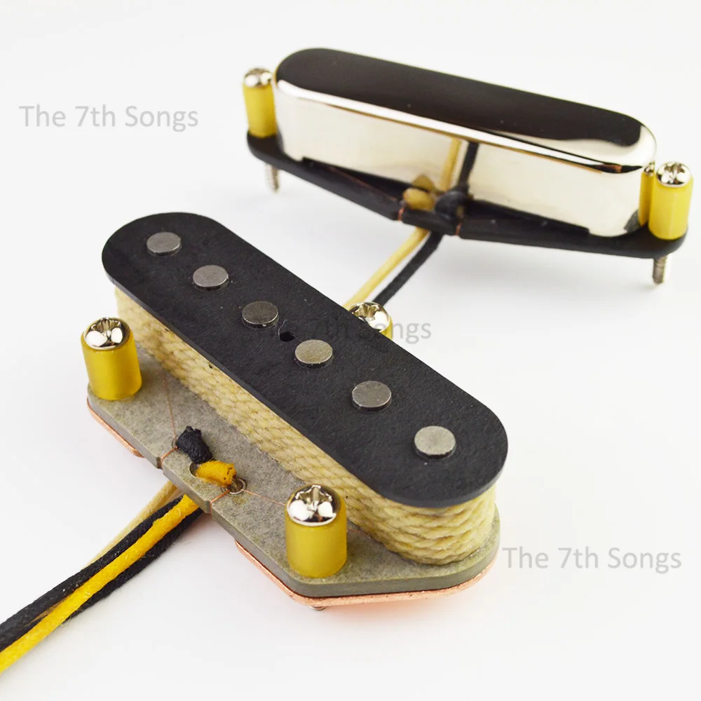 جيتار كهربائي TL 1964 مجموعة/جسر لاقط 7.4K 9.4K 60S كلاسيكيات ساخنة ألنيكو 3 عمود متداخل مغناطيسي/قطب مسطح