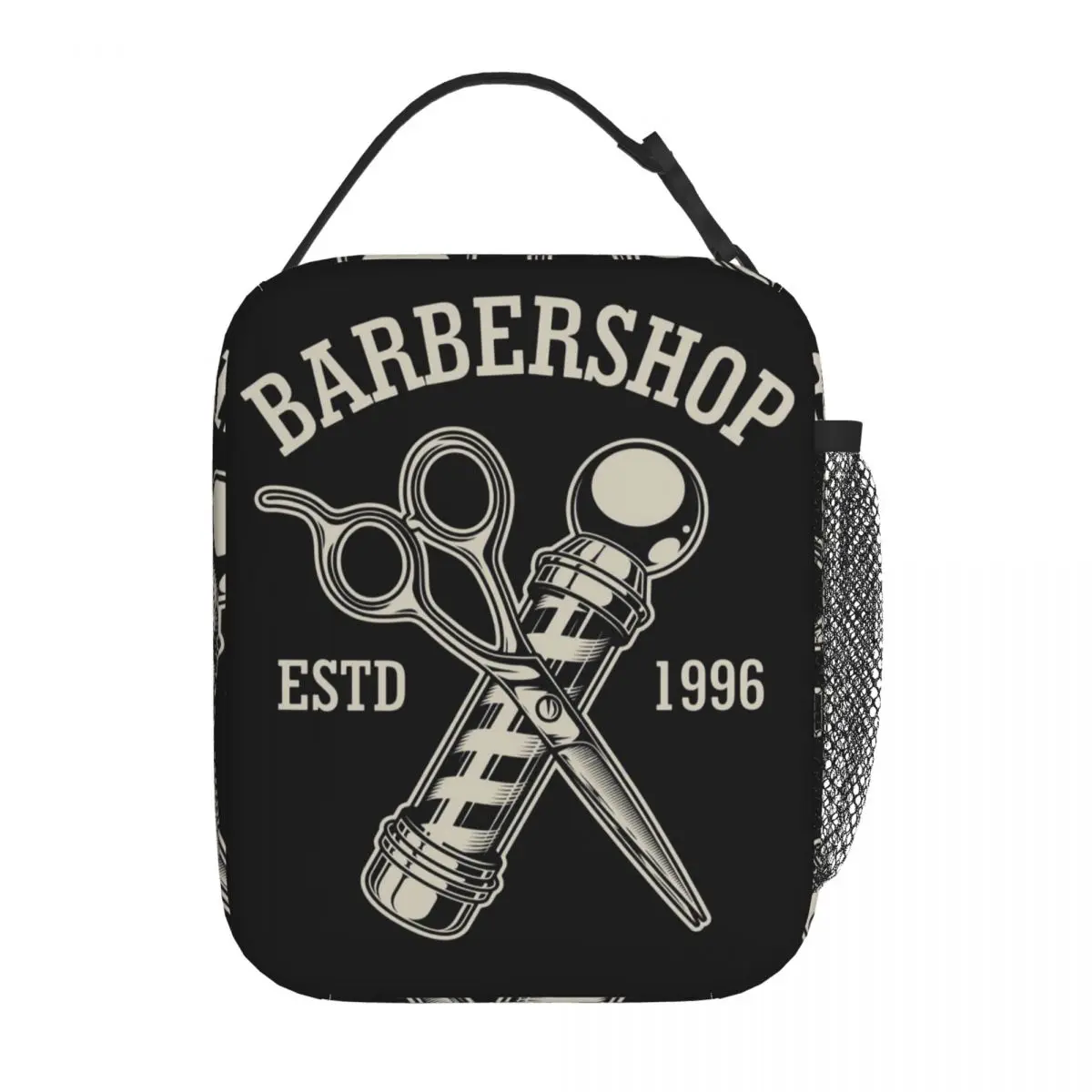 Barber Shop Sign Insulated Lunch Bag for Women Children Portable Food Boxes Thermal Lunch Box Tote