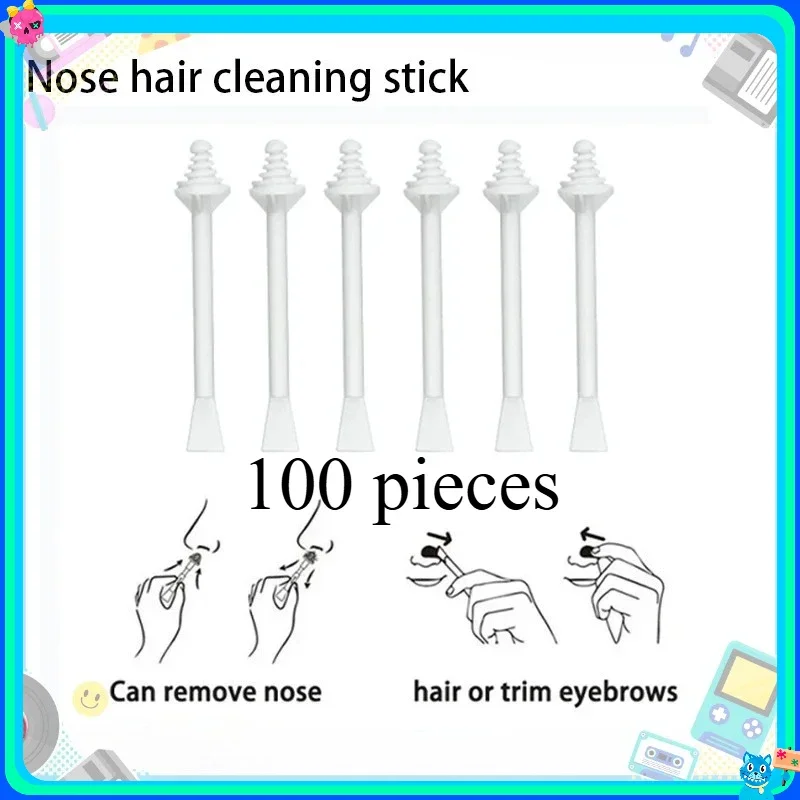 NEW 2026 Nose Wax Sticks Nose Wax Applicators For Painless Nose Hair Removal Tool Wax Accessories Beeswax Safe 100/10PCS