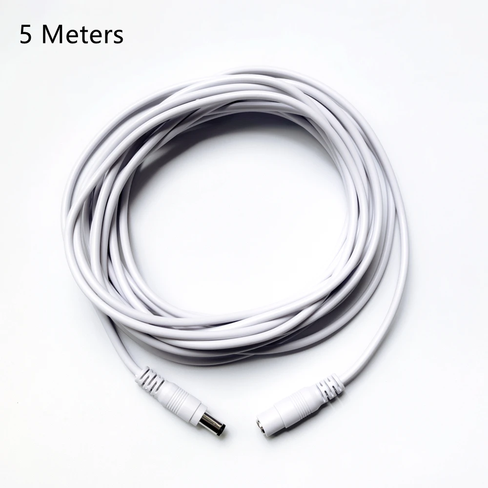 5.5*2.1MM DC 12V Power Adapter Extension Cable 3M/5M/10M/20M/30M Power Supply DC Interface For Led Stripe CCTV IP Wifi Camera