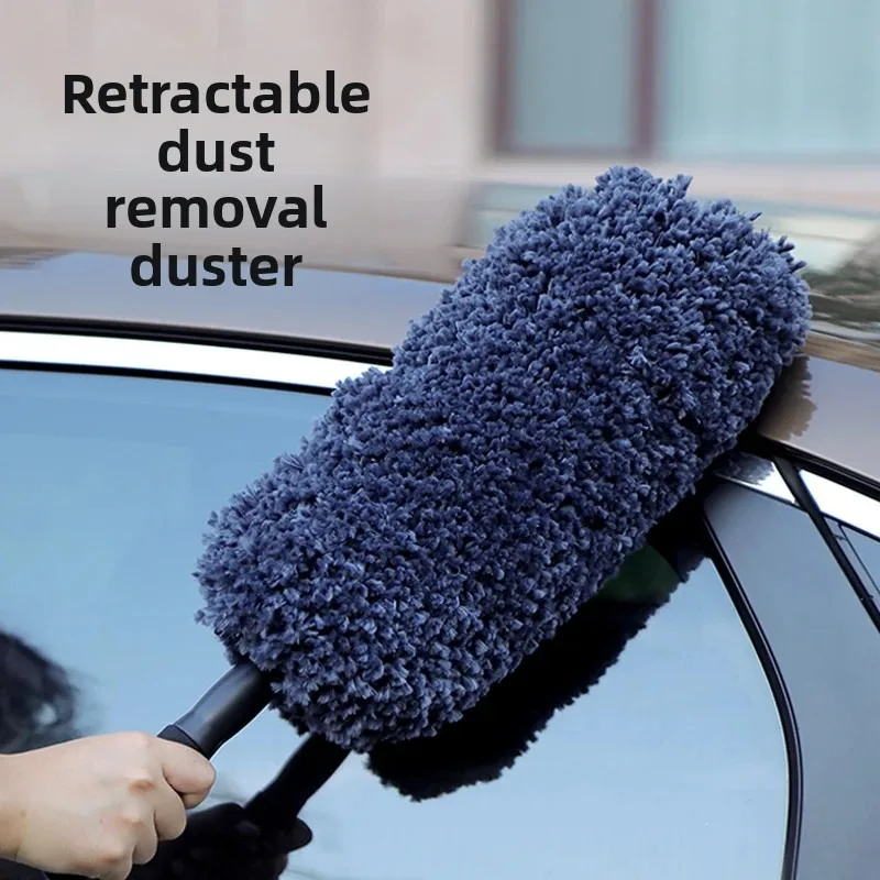 

1Piece Auto Dirt Polishing Dust Remover Soft Microfiber Cleaner Universal Car Duster Brush Vehicle Dust Clean Washing Tool