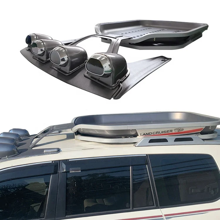 Manufacturer Aviation Aluminum Alloy Cold and Hear Resistant engineering ABS  Car Roof Luggage Rack Car with Spotlight