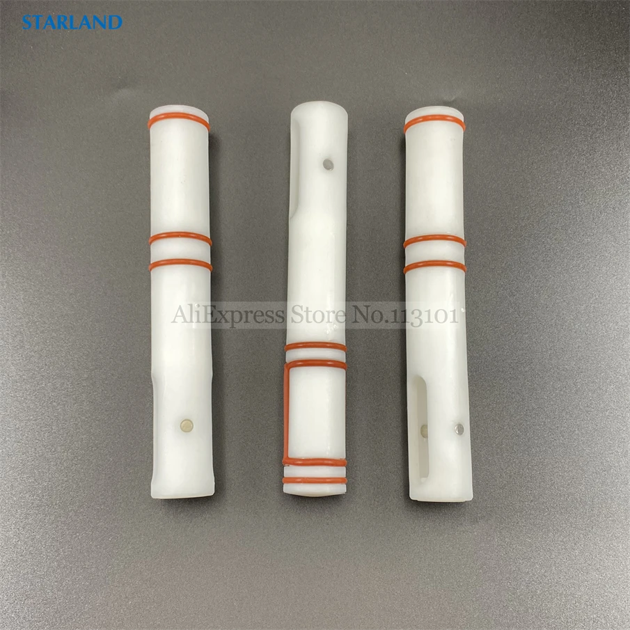 Three Ice Cream Discharge Valve Piston Bar Components Fittings ZM Soft Serve Ice Cream Machines Spare Parts Replacements 15.6cm