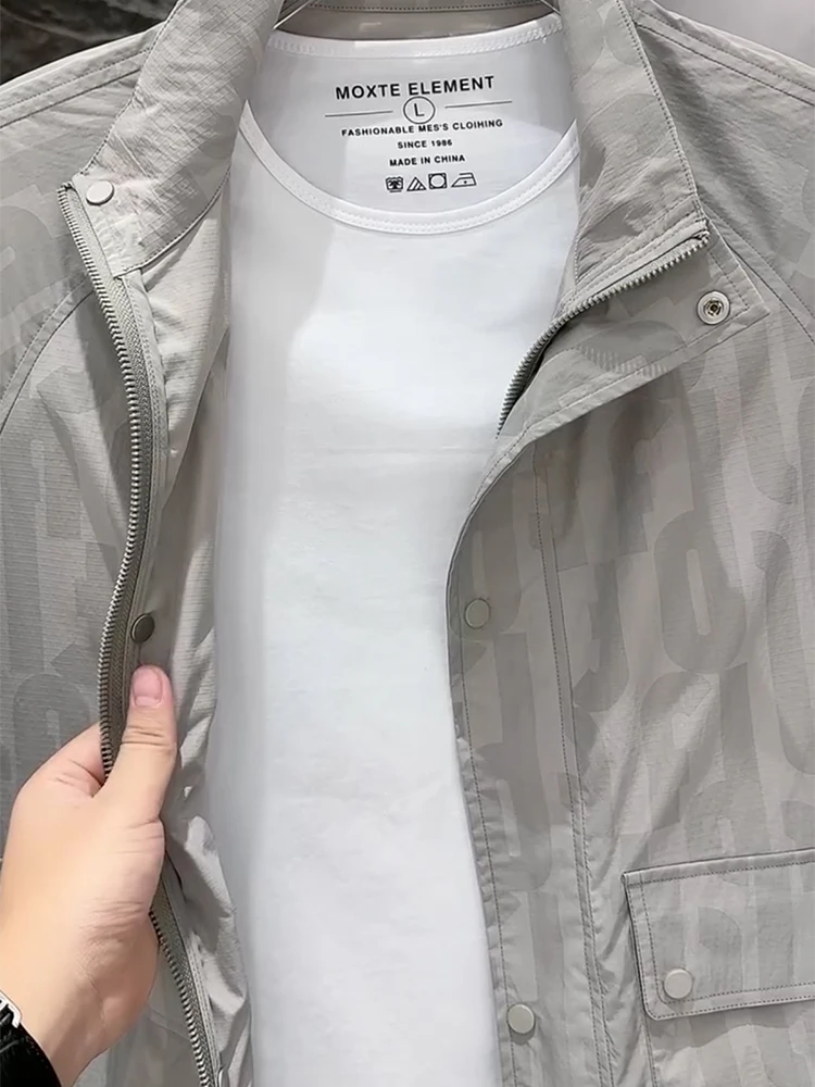 ملابس العمل غير الرسمية Jaet للرجال العصرية وHaome Youth Sle البوليستر طويل Sve سستة إغلاق لا توجد إنتاج العلامة التجارية الصينية