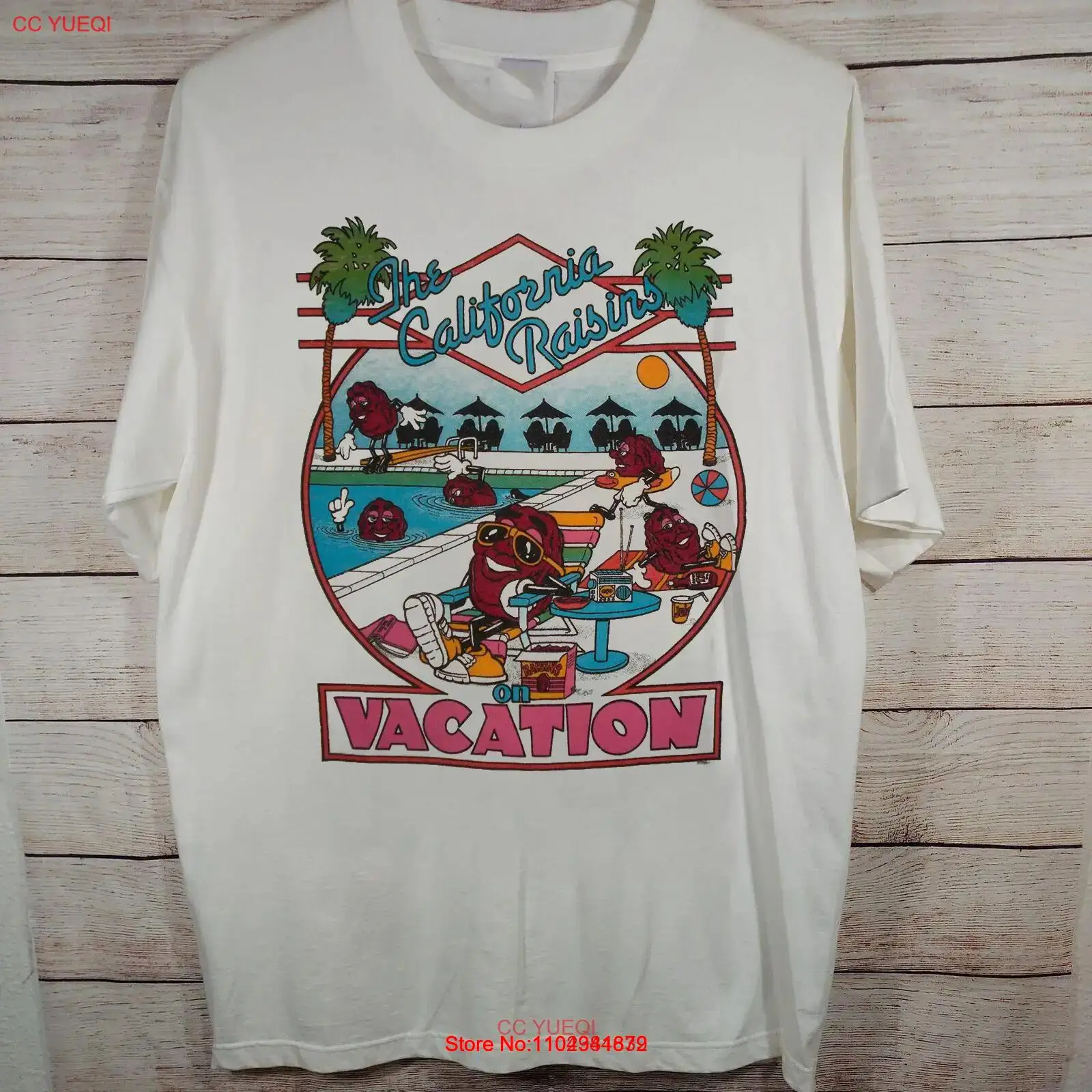 The California Raisins Band Vacations Short Sleeve T Shirt FUll Size S-5XL