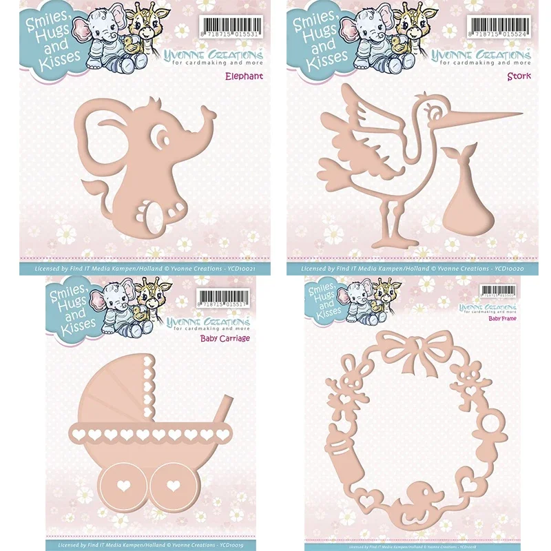 

Новое кольцо для детской коляски, слон, металлические трафареты, трафареты, сделай сам, бумага для скрапбукинга/фотокарточки, тиснение, штампы