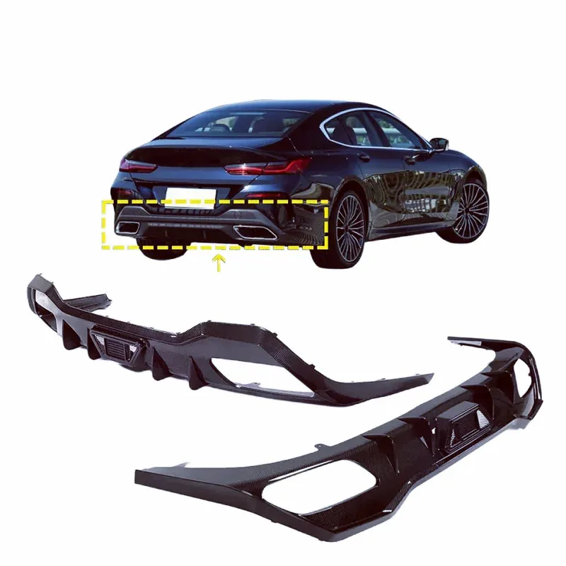 

High Quality Carbon Fiber Rear Bumper Body Kit 8 Series G16 840i 2019-2021 AC Style Four Door Sedan