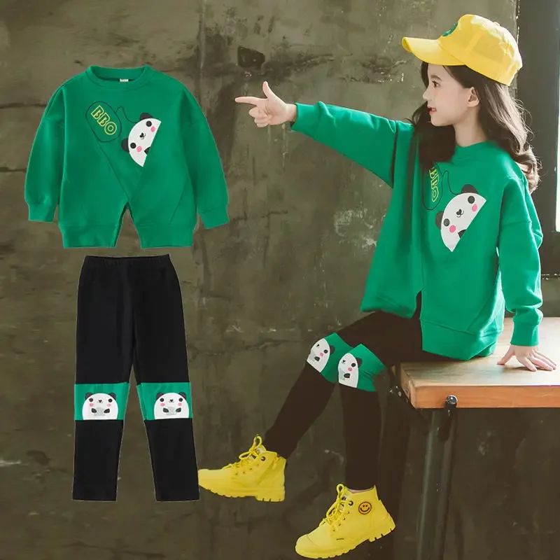 مجموعات أزياء نمط جديد ملابس طفلة ملابس الأطفال 11 10 9 8 7 6 5 3 2 12 سنة الفتيات الربيع والخريف الدعاوى 2025 #5