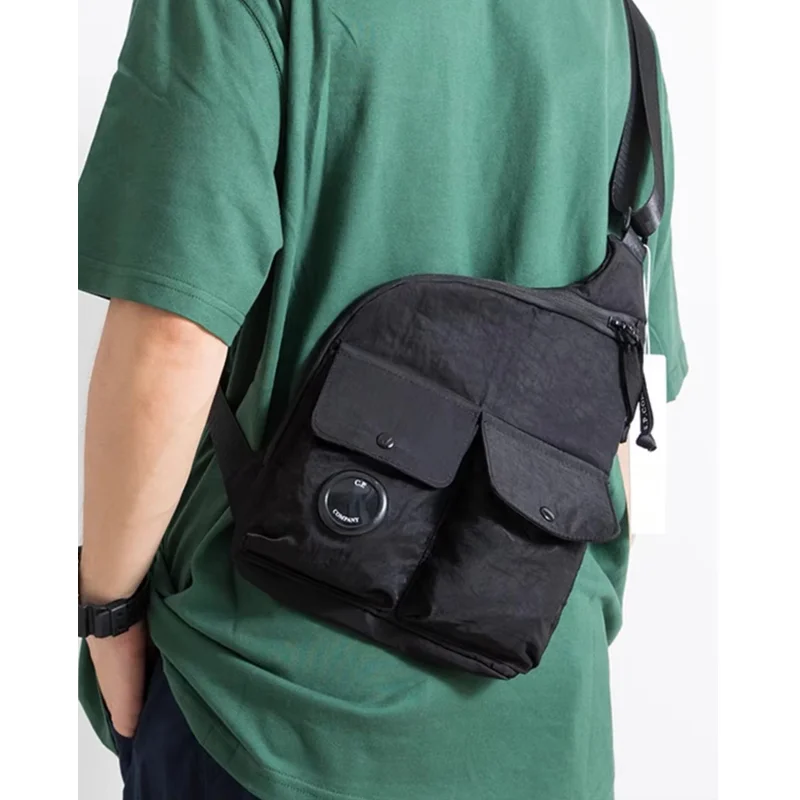 2026 Y2k Cp Niche Design Crossbody Bag Men's Chest Shoulder Casual Versatile Commuting Bag Can Hold Tablet Computer