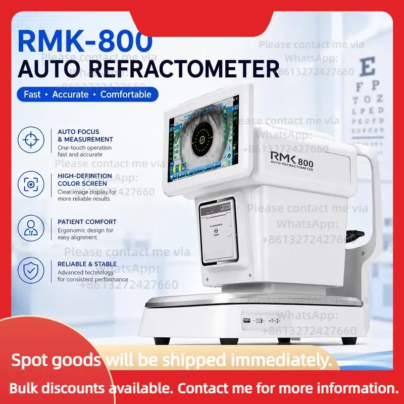 China Auto Refractor Keratometer Ophthalmic Refractometer with Auto Tracking Function RMK-800 Clinic Hospital Eye Test
