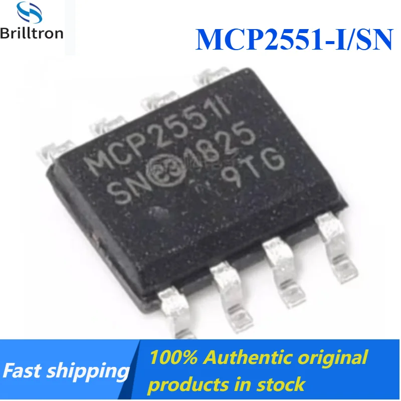 20-50PCS MCP2551-I/SN MCP2551 SOP8 High-Speed ​​Transceiver Chip Brand New Original in Stock , Fast Shipping.