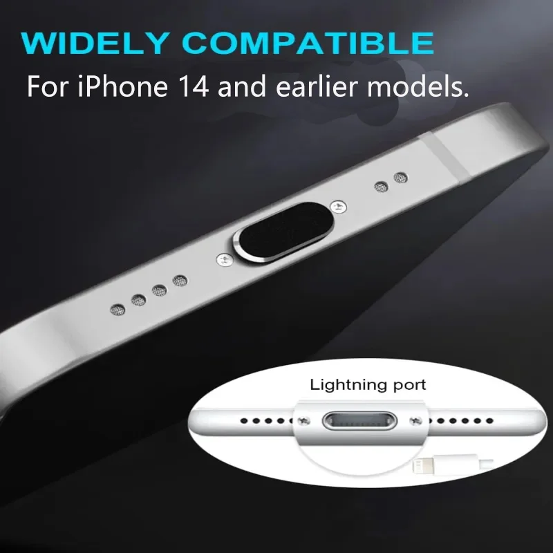 66pcs/set Charging Port Phone Speaker Dustproof Mesh Sticker For iPhone 14 andearlier models Dust Plugs Cleaning Set.