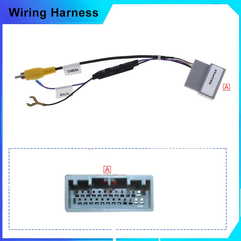 For 24pin Honda Original Factory Auto Camera Video Output Car Reverse Camera Output Video Adapter Cable