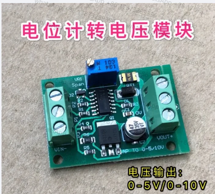 Potentiometer Resistance Ruler to 0-5/10v 0-10k Potentiometer to Voltage 0-5/10v Adjustable Analog Module