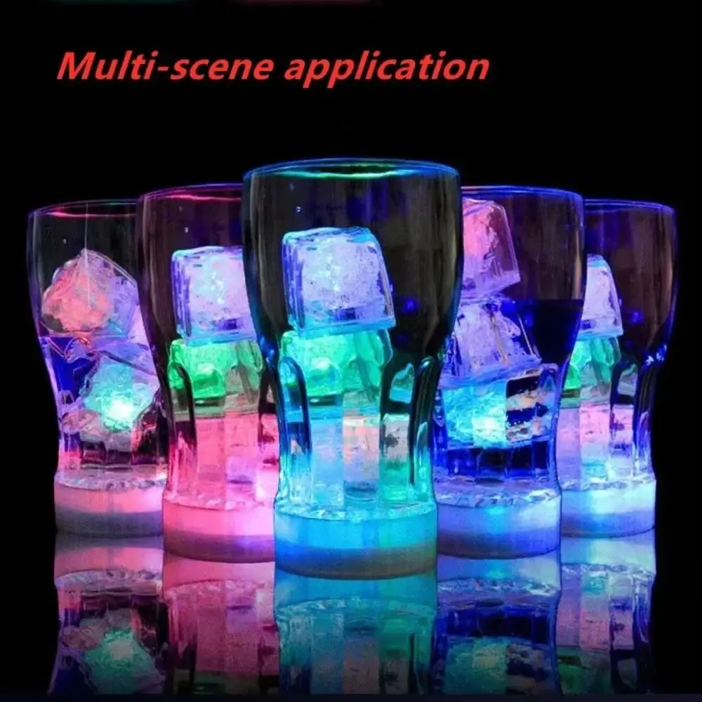 

New Colorful Led Ice Cube Luminous Romantic Festival Toys Super Bright Waterproof Birthday Gift
