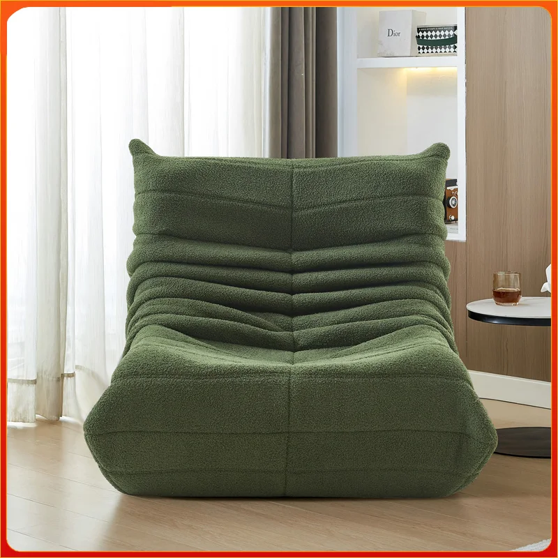 Divano pigro in lana di agnello Anajqaqia, verde